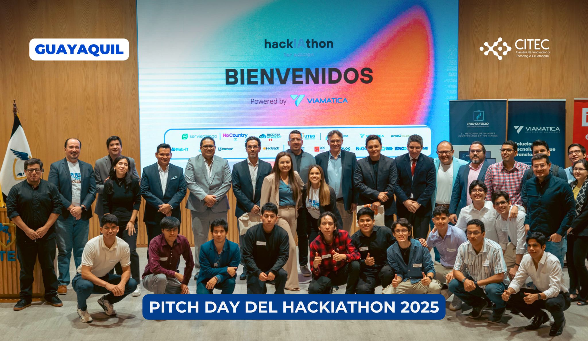 Pitch Day del HacklAthon 2025 en Guayaquil - Equipos presentando sus proyectos Pitch Day del HacklAthon 2025 en Guayaquil - Equipos presentando sus proyectos